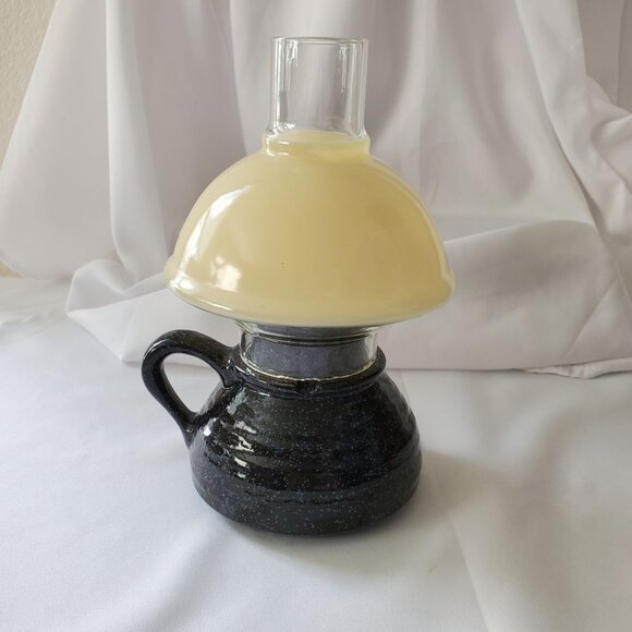 Other - Vintage Dome Globe Hurricane Lamp Tealight Candlelight Holder Glass Chimney